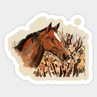 Brown Horse Sticker